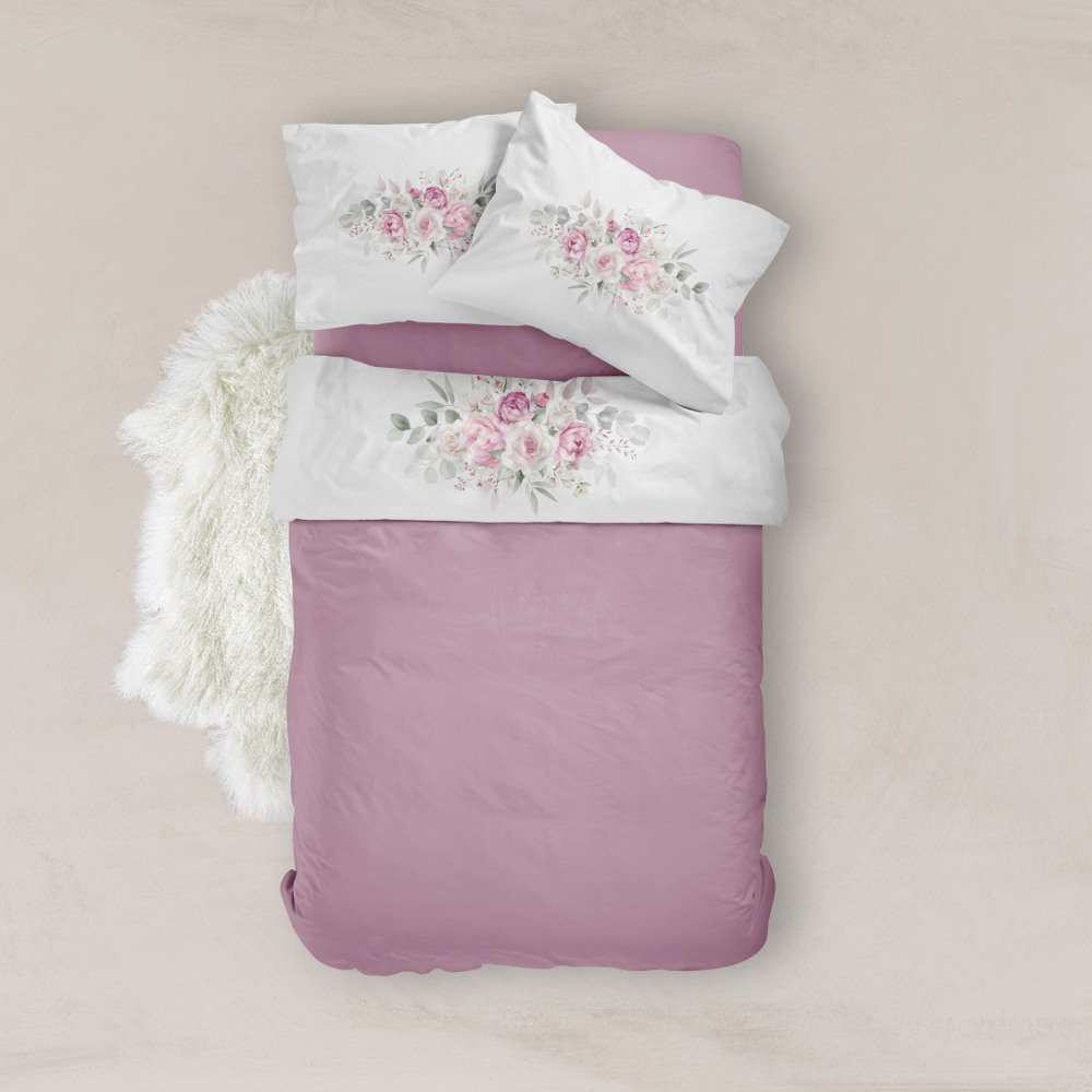 Σεντόνι Digital Print Σετ Agnes Υπέρδιπλο - 220 x 240 cm + (2) 50 x 70 cm - Λευκό - Borea Home Textiles