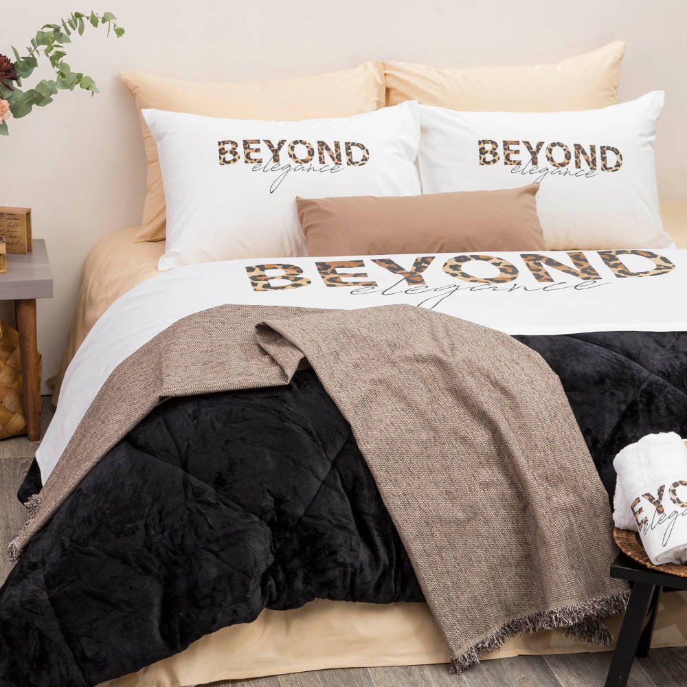 Alternative view of Σεντόνι Digital Print Σετ Beyond Υπέρδιπλο - 220 x 240 cm + (2) 50 x 70 cm - Λευκό - Borea Home Textiles