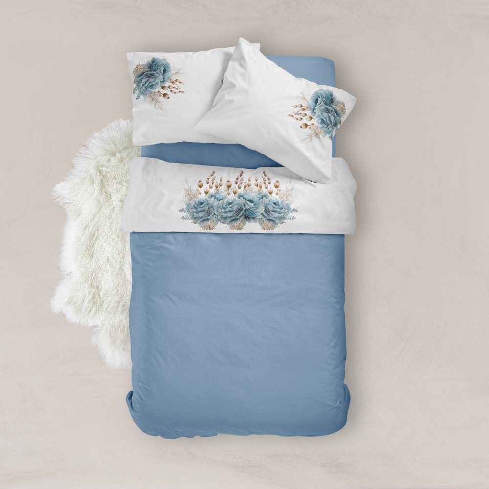 Σεντόνι Digital Print Σετ Sapphira Υπέρδιπλο - 220 x 240 cm + (2) 50 x 70 cm - Λευκό - Borea Home Textiles