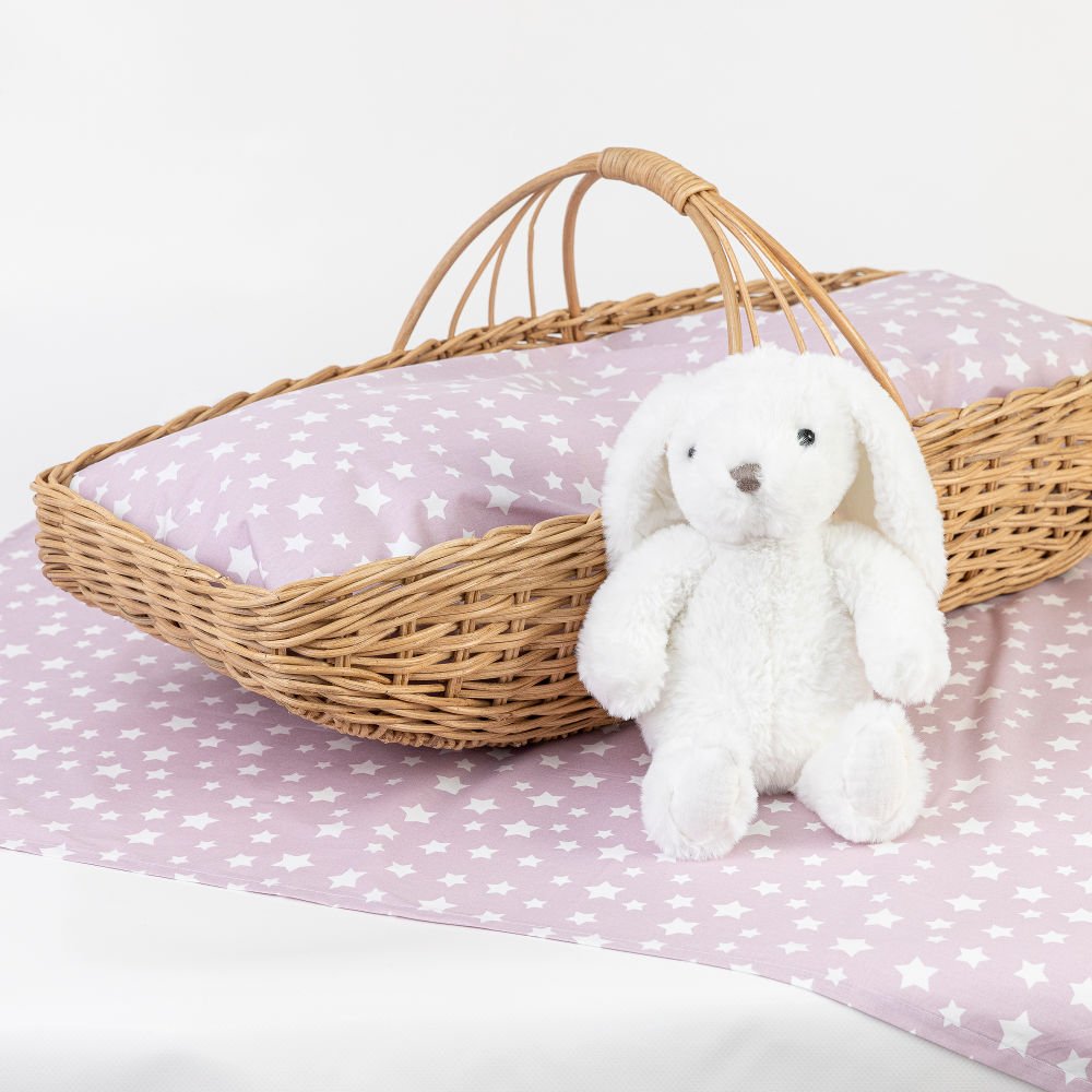 Alternative view of Σεντόνια Λίκνου Σετ Stars - (2) 70 x 120 cm - Ροζέ - Borea Home Textiles