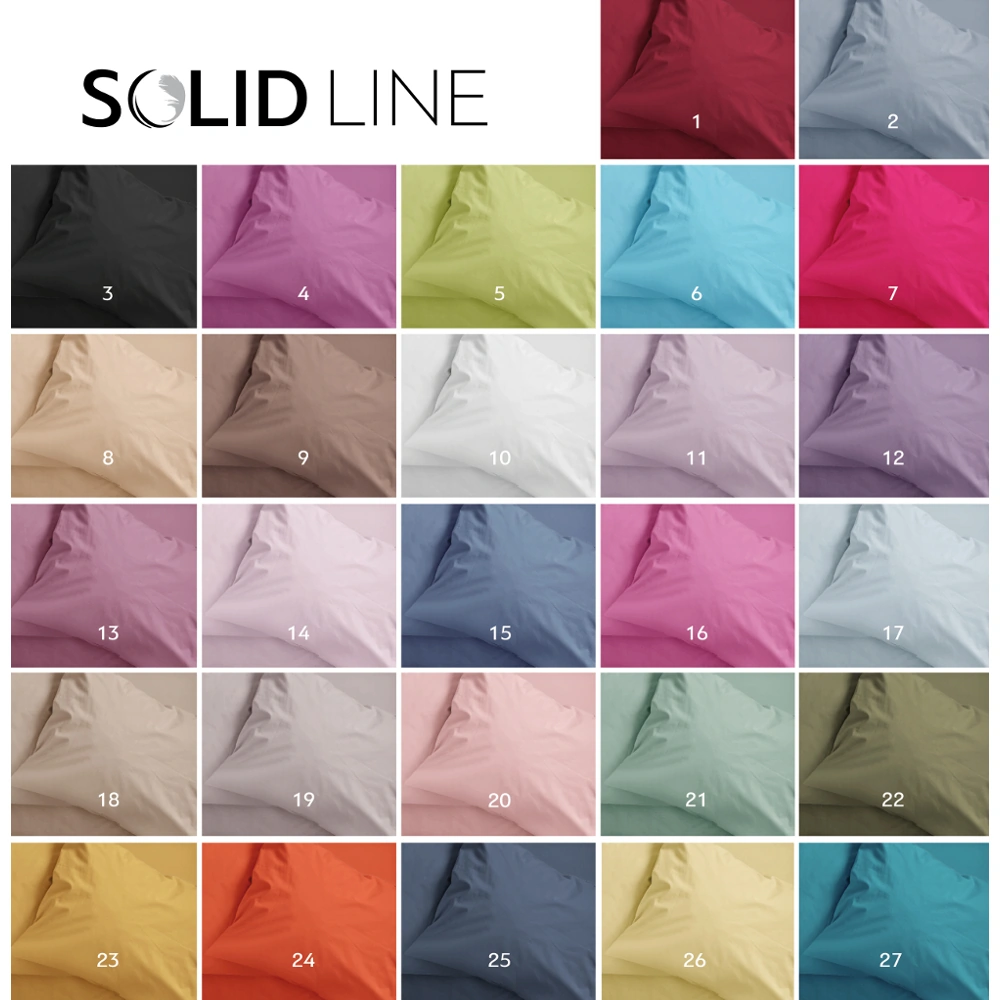 Ζεύγος Μαξιλαροθήκες Solid Μονόχρωμες - (2) 50 x 70 cm - 1.Μπορντώ - Borea Home Textiles