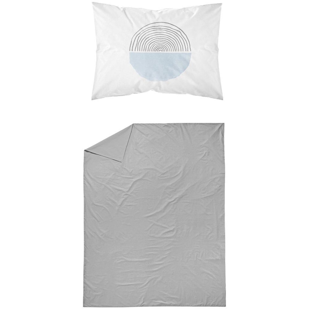 Σεντόνι Σετ 2ΤΜΧ Three Skies Σιέλ Μονό - 160 x 240 cm + 50 x 70 cm - Σιέλ - Borea Home Textiles