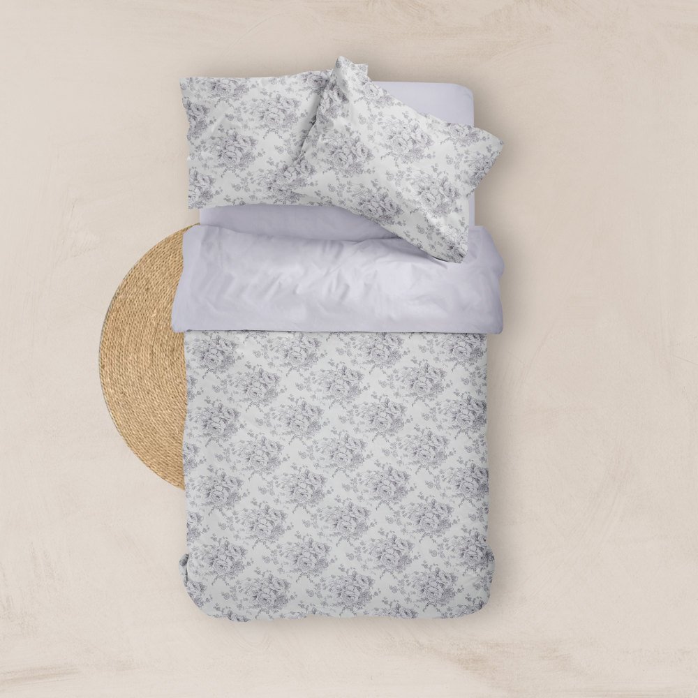 Σεντόνια Εμπριμέ Σετ Beatrice Λιλά Υπέρδιπλα - (2) 240 x 260 cm + (2) 50 x 70 cm - Λιλά - Borea Home Textiles