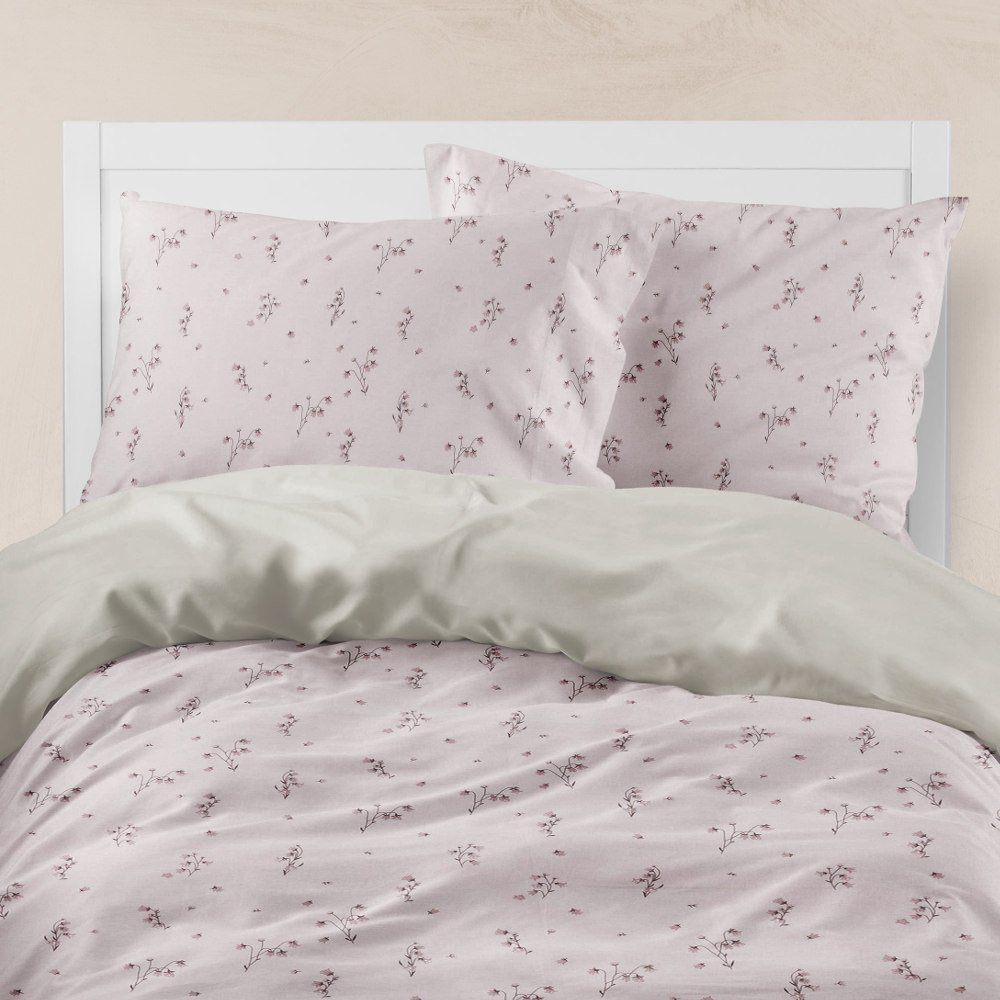 Alternative view of Σεντόνια Εμπριμέ Σετ Campanula Σάπιο Μήλο Υπέρδιπλα - (2) 240 x 260 cm + (2) 50 x 70 cm - Σάπιο Μήλο - Borea Home Textiles