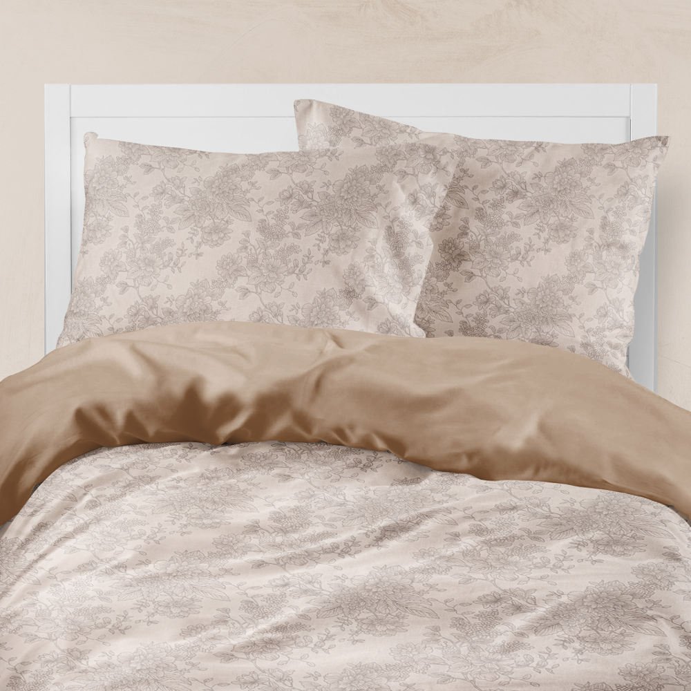 Alternative view of Σεντόνια Εμπριμέ Σετ Estelle Ροζέ Υπέρδιπλα - (2) 240 x 260 cm + (2) 50 x 70 cm - Ροζέ - Borea Home Textiles