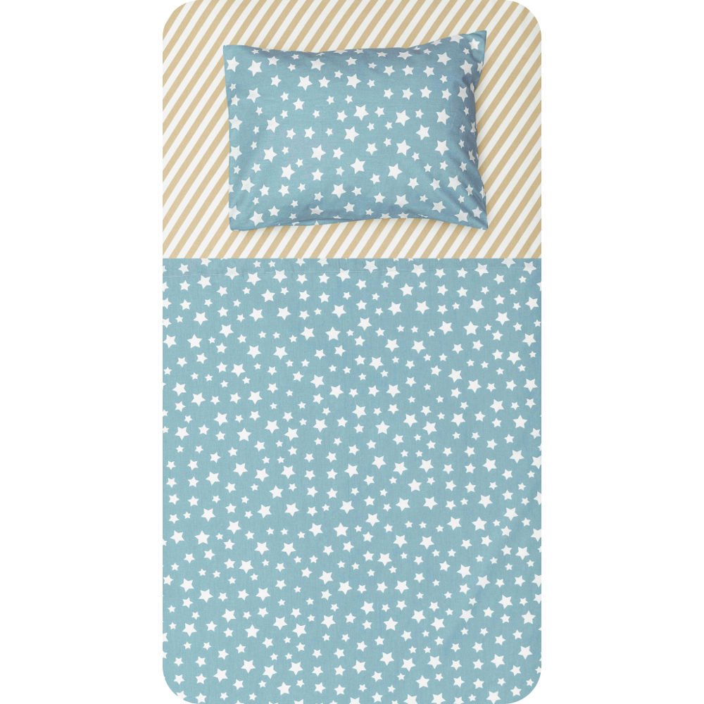 Σεντόνια Κούνιας Σετ Jingle Γκρι - (2) 120 x 160 cm + 30 x 40 cm - Γκρι - Borea Home Textiles - Image 3