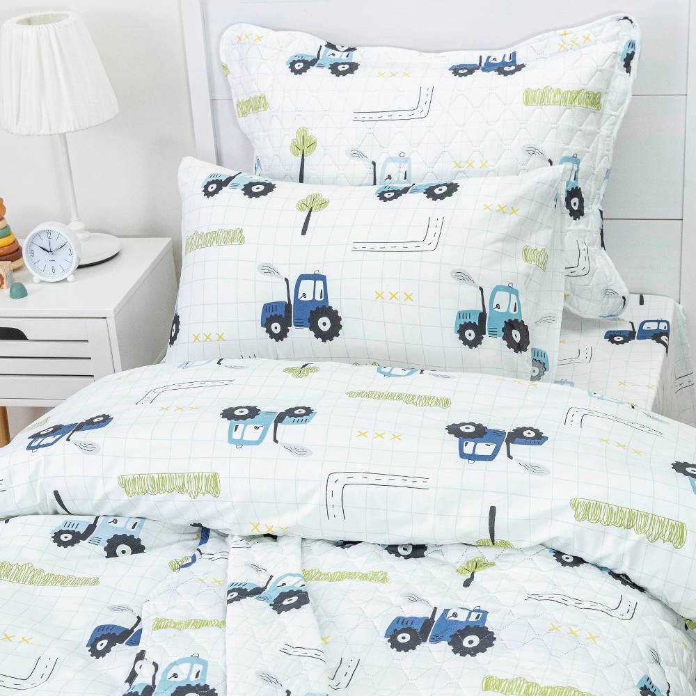 Alternative view of Σεντόνια Σετ Trucky Moνό - (2) 160 x 250 cm + 50 x 70 cm - Λευκό - Borea Home Textiles