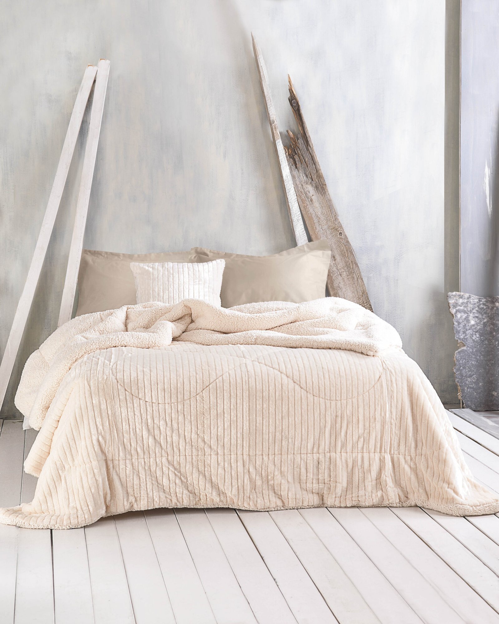 SHABBY ΕΚΡΟΥ - ΜΑΞΙΛΑΡΟΘΗΚΗ - ΕΚΡΟΥ - 50X50 - Rythmos