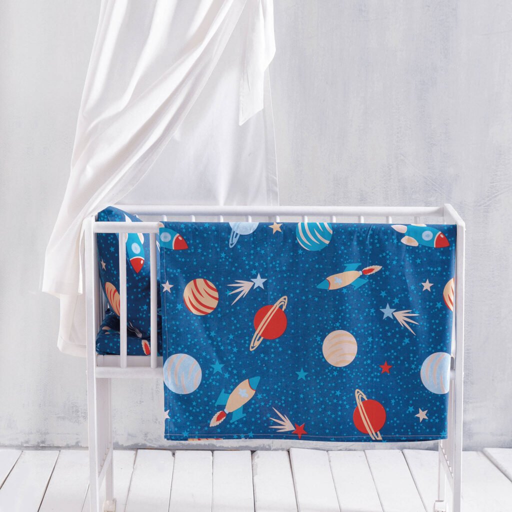 SPACE ODYSSEY - ΣΕΝΤΟΝΙ ΛΙΝΚΝΟΥ - ΜΠΛΕ - 80X110 - Rythmos