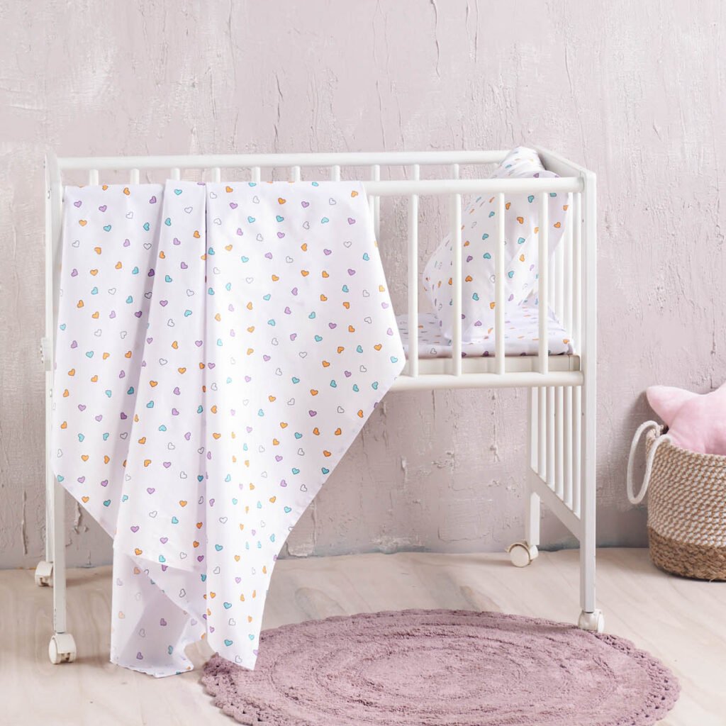 TINY HEART ΛΕΥΚΟ - ΣΕΤ ΣΕΝΤΟΝΙΑ ΒΡΕΦΙΚΑ 3 ΤΕΜ. - ΛΕΥΚΟ - 120X160 - Rythmos