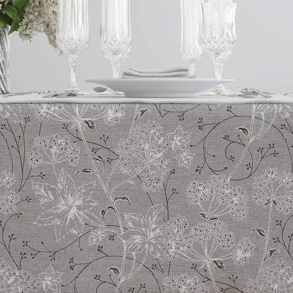 Τραπεζομάντηλο Dandelion Γκρι - 140 x 140 cm - Γκρι - Borea Home Textiles