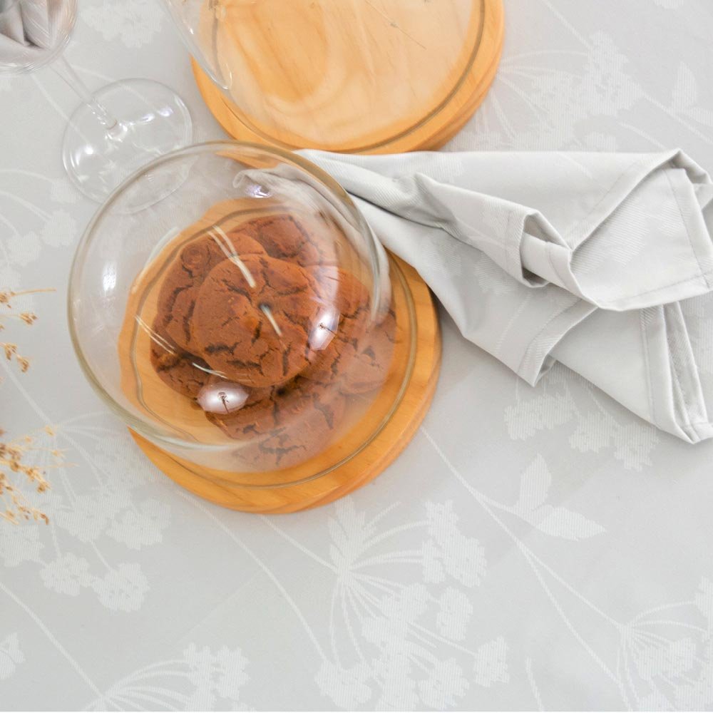 Alternative view of Τραπεζομάντηλο Βελονάκι Ηρώ - 140 x 180 cm + (6) 45 x 45 cm - Εκρού - Borea Home Textiles