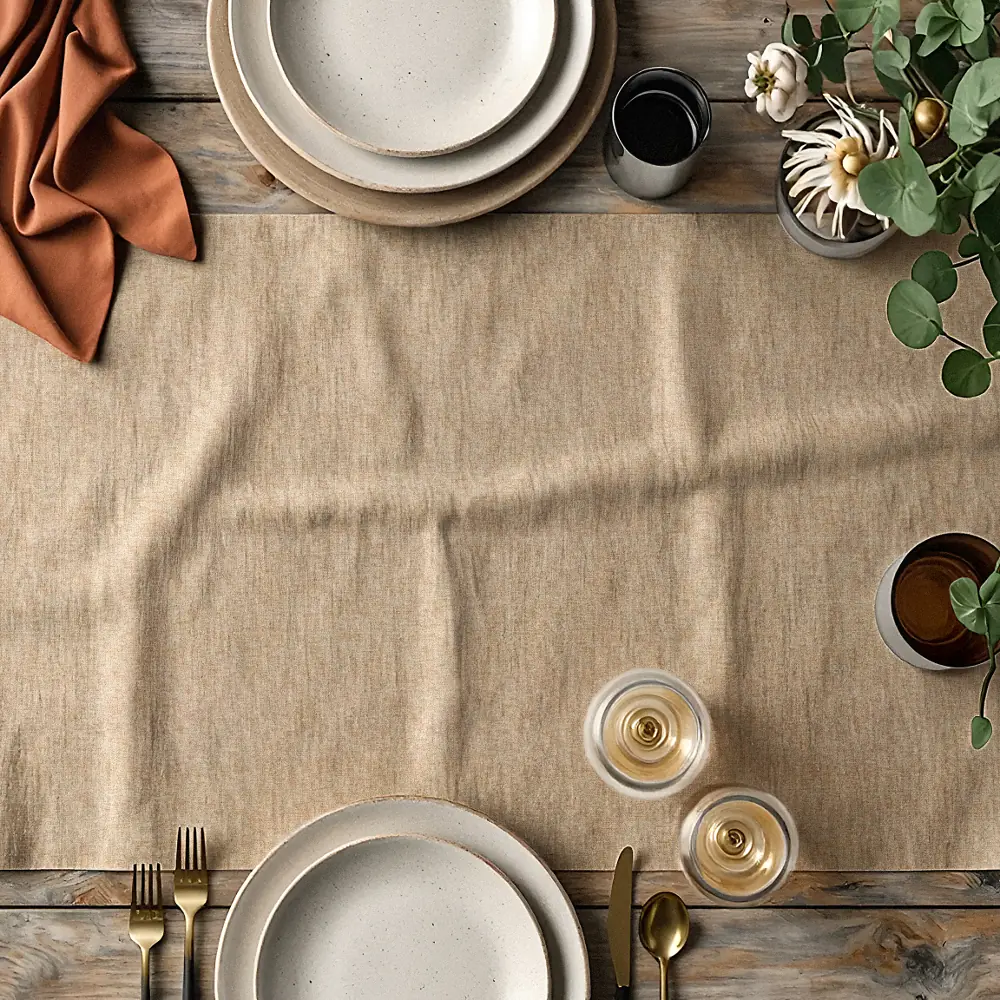 Τραπεζομάντηλο Mallorca - 140 x 260 cm - Μπεζ - Borea Home Textiles