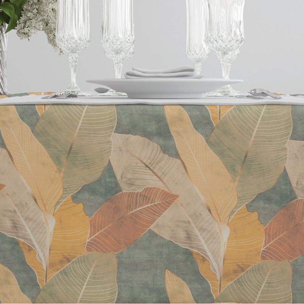 Τραπεζομάντηλο Palm Tree Πράσινο - 140 x 140 cm - Πράσινο - Borea Home Textiles