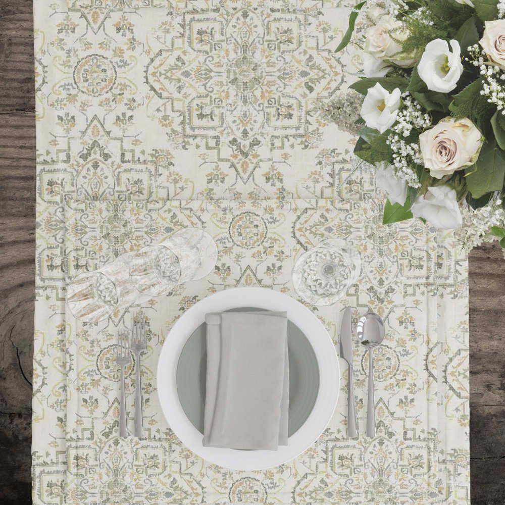 Τραπεζομάντηλο Venus Λαδί - 140 x 140 cm - Λαδί - Borea Home Textiles