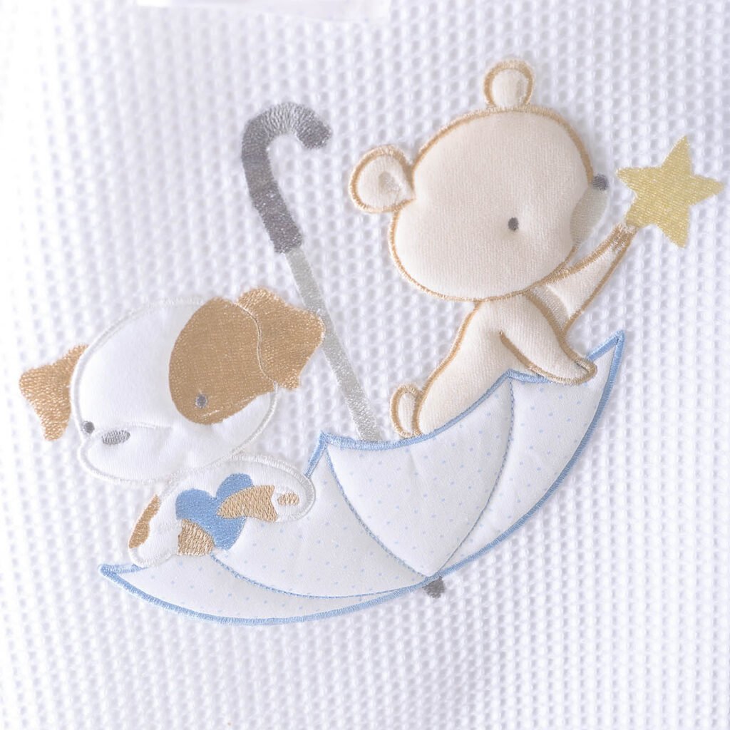 UMBRELLA FIGHT ΣΙΕΛ - KOYBEΡΤΑ ΠΙΚΕ ΜΕ ΚΕΝΤΗΜΑ - ΣΙΕΛ - 120X150 - Rythmos