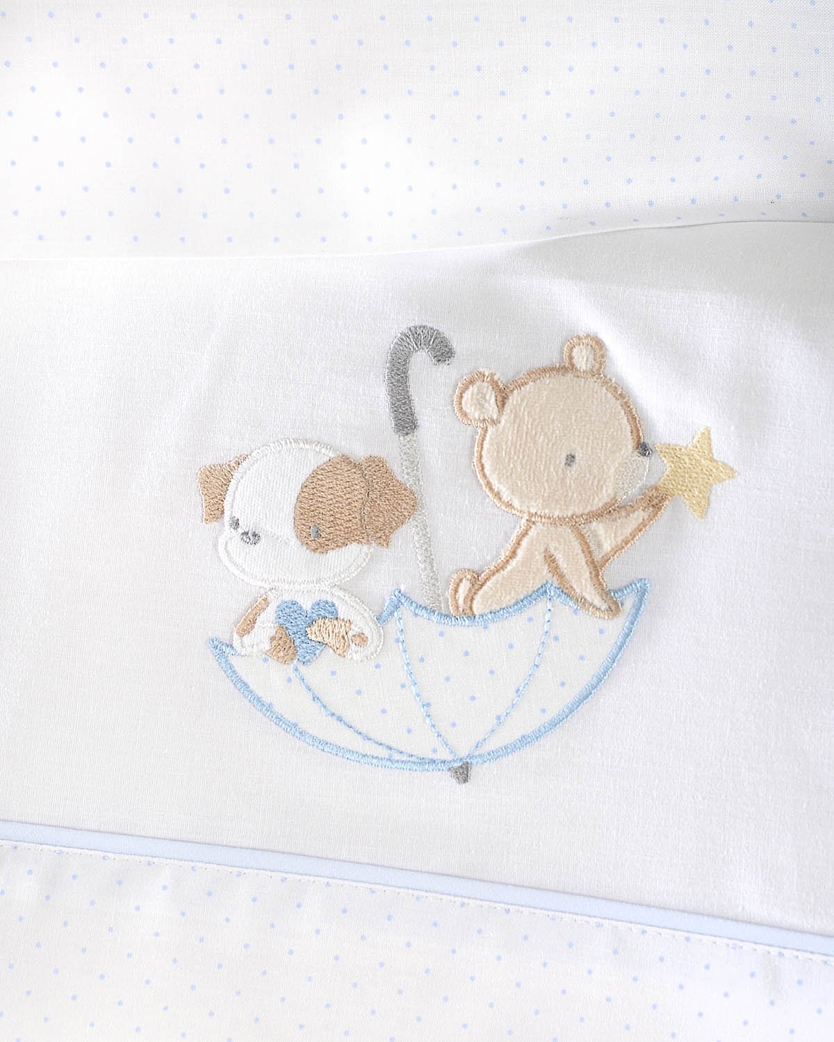 UMBRELLA FIGHT ΣΙΕΛ - ΣΕΤ ΣΕΝΤΟΝΙΑ ΒΡΕΦΙΚΑ ΦΑΝΕΛΑ 3 ΤΕΜ. ΜΕ KENTHMA - ΜΠΛΕ - 100X160 - Rythmos