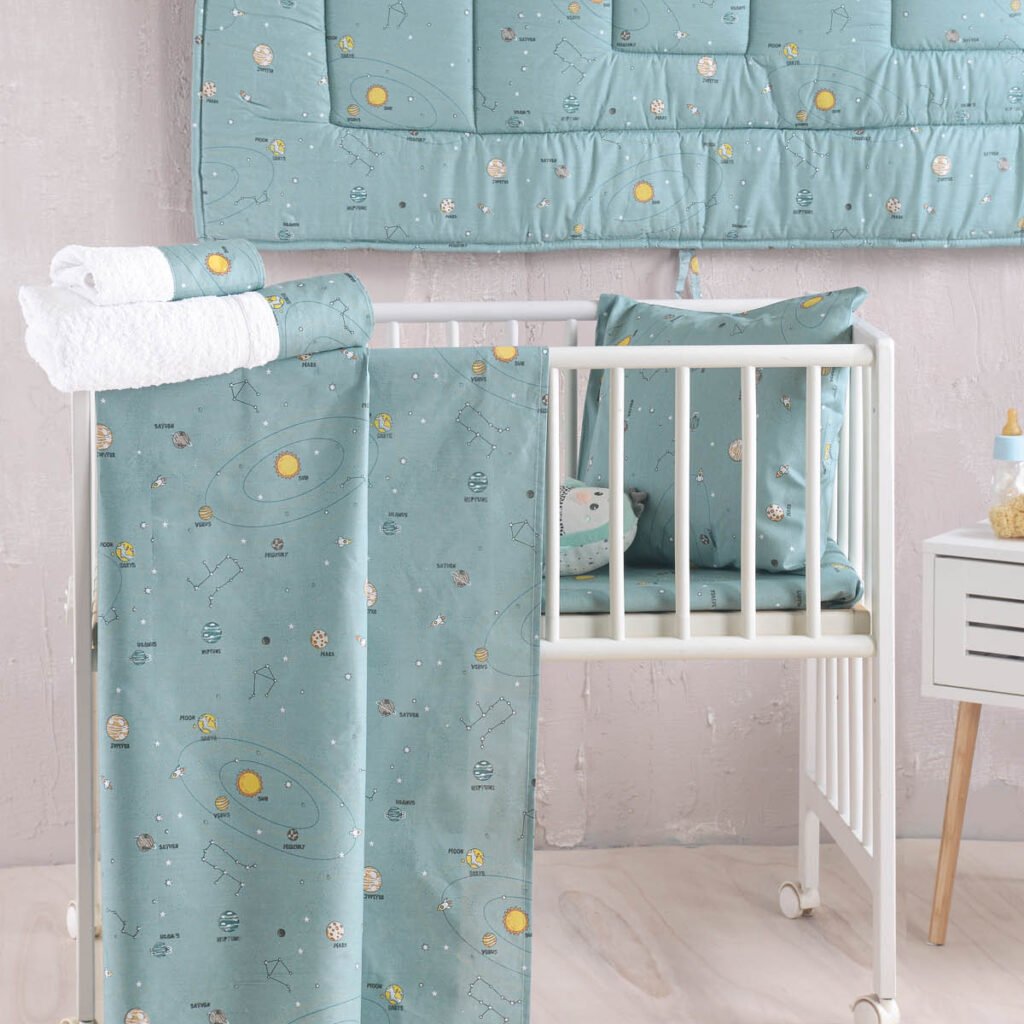 VENUS ΠΡΑΣΙΝΟ - ΣΕΤ ΣΕΝΤΟΝΙΑ ΒΡΕΦΙΚΑ 3 ΤΕΜ. - ΠΡΑΣΙΝΟ - 120X160 - Rythmos