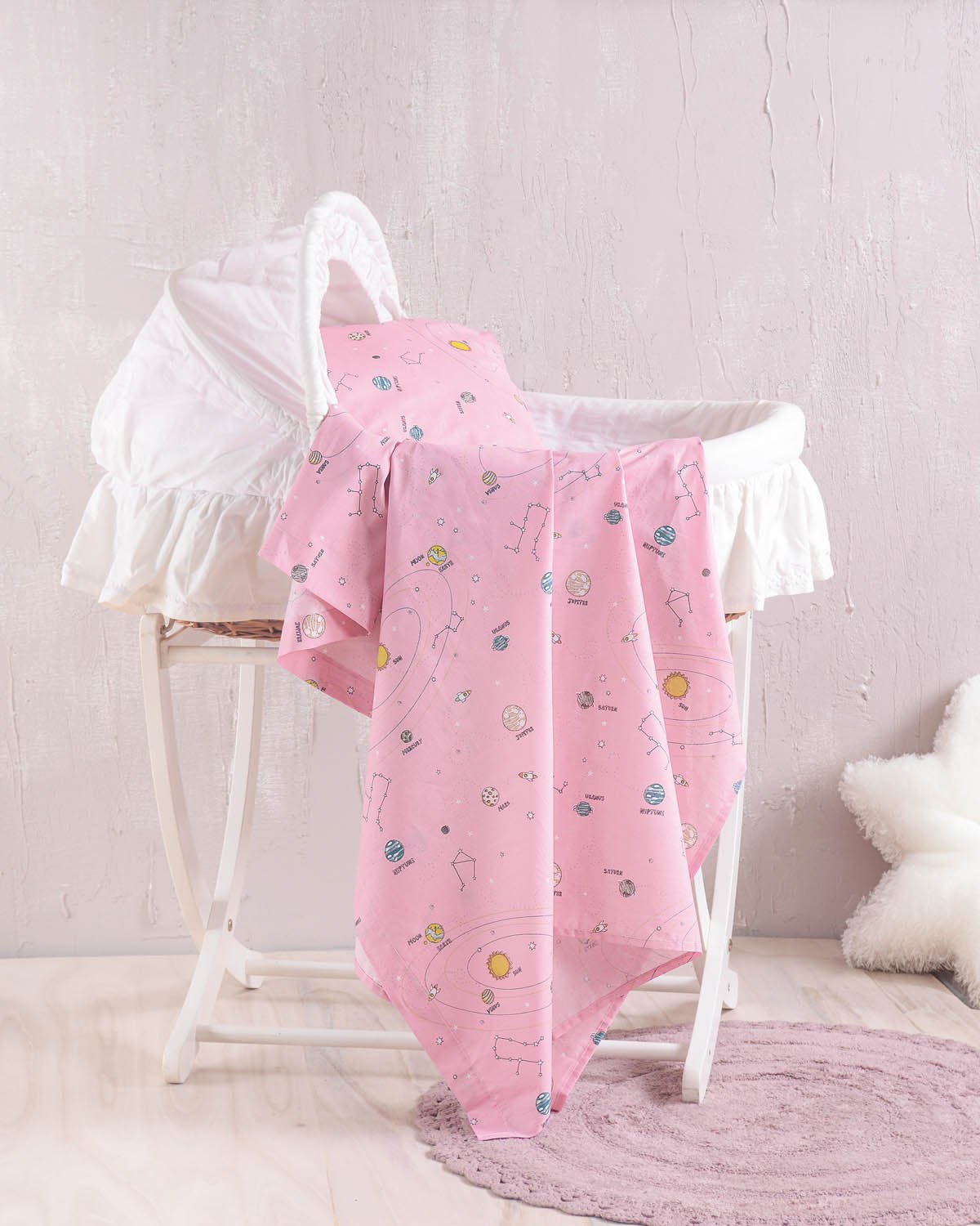 VENUS ΡΟΖ - ΣΕΝΤΟΝΙ ΛΙΝΚΝΟΥ - ΡΟΖ - 80X110 - Rythmos