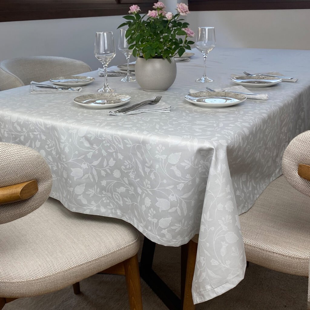 Τραπεζομάντηλο Σετ 13τεμ (140Χ280+12Πετσέτες) Grey 7518 - Astron Italy