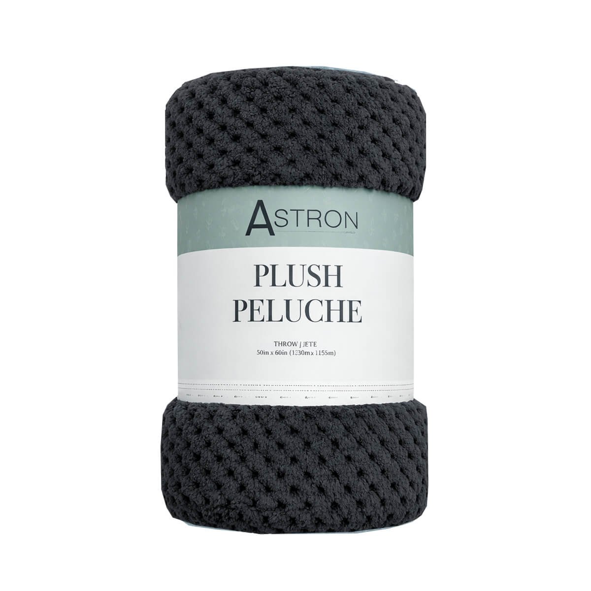 Κουβέρτα Καναπέ / Διακοσμητικό Ριχτάρι (130x160) Dark Grey 019755001 - Astron Italy