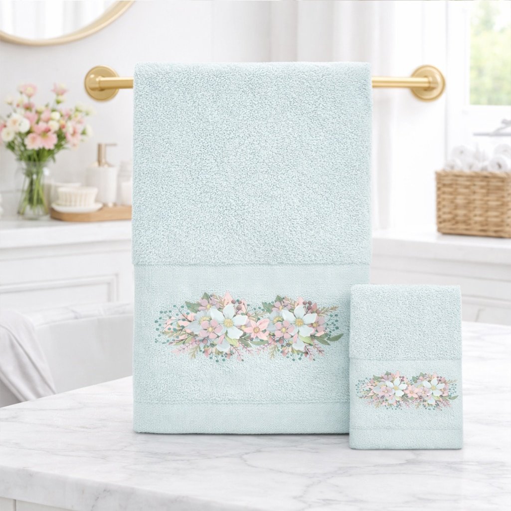 Πετσέτες (Σετ 2 τεμ.) Brigitte Mint 66622 - Astron Italy