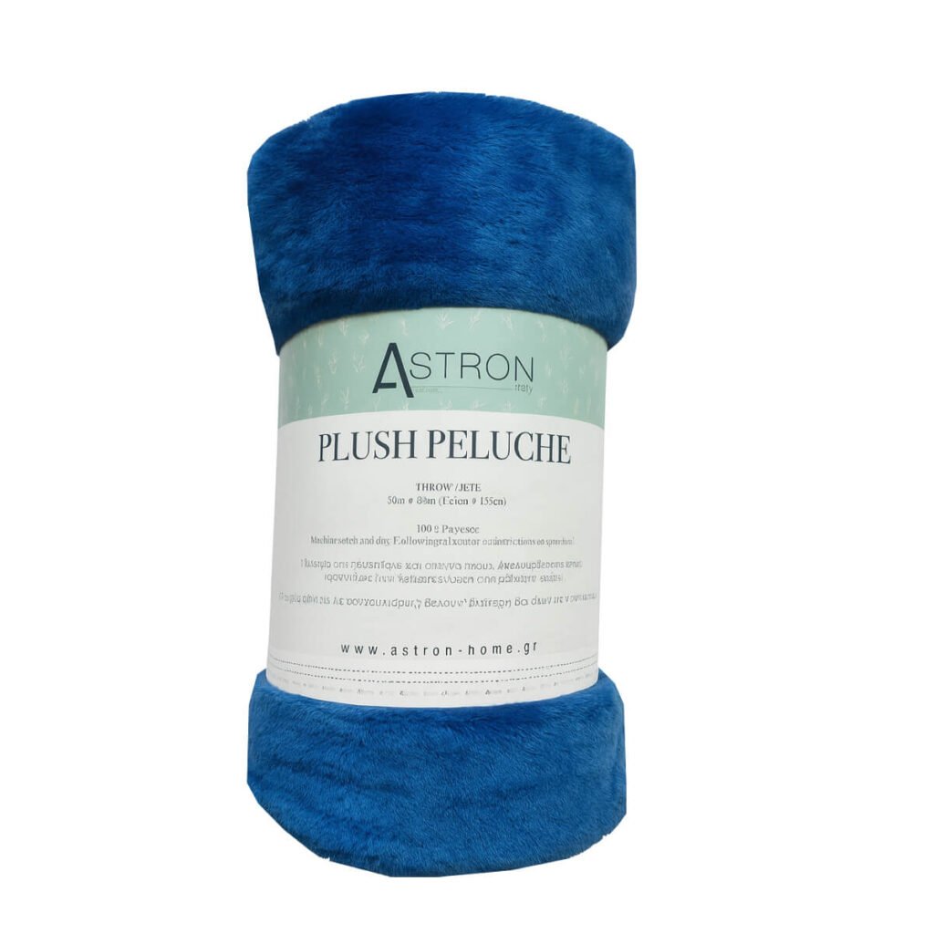 Κουβέρτα Καναπέ / Διακοσμητικό Ριχτάρι (130x160) Navy Blue 01975500101 - Astron Italy