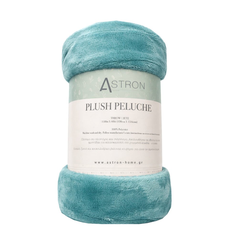 Κουβέρτα Καναπέ / Διακοσμητικό Ριχτάρι (130x160) Petrol 0197550010 - Astron Italy