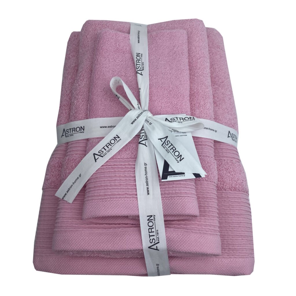 Πετσέτες σετ 3τμχ Pink 915-944-974 - Astron Italy