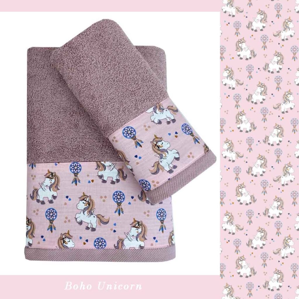 Παιδικές Πετσέτες (σετ 2 τεμ) Boho Unicorn 948-919 - Astron Italy
