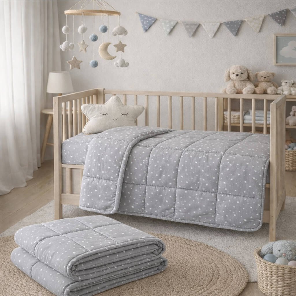 Βρεφικό Πάπλωμα Κούνιας Paradise Grey 72542 - Astron Italy